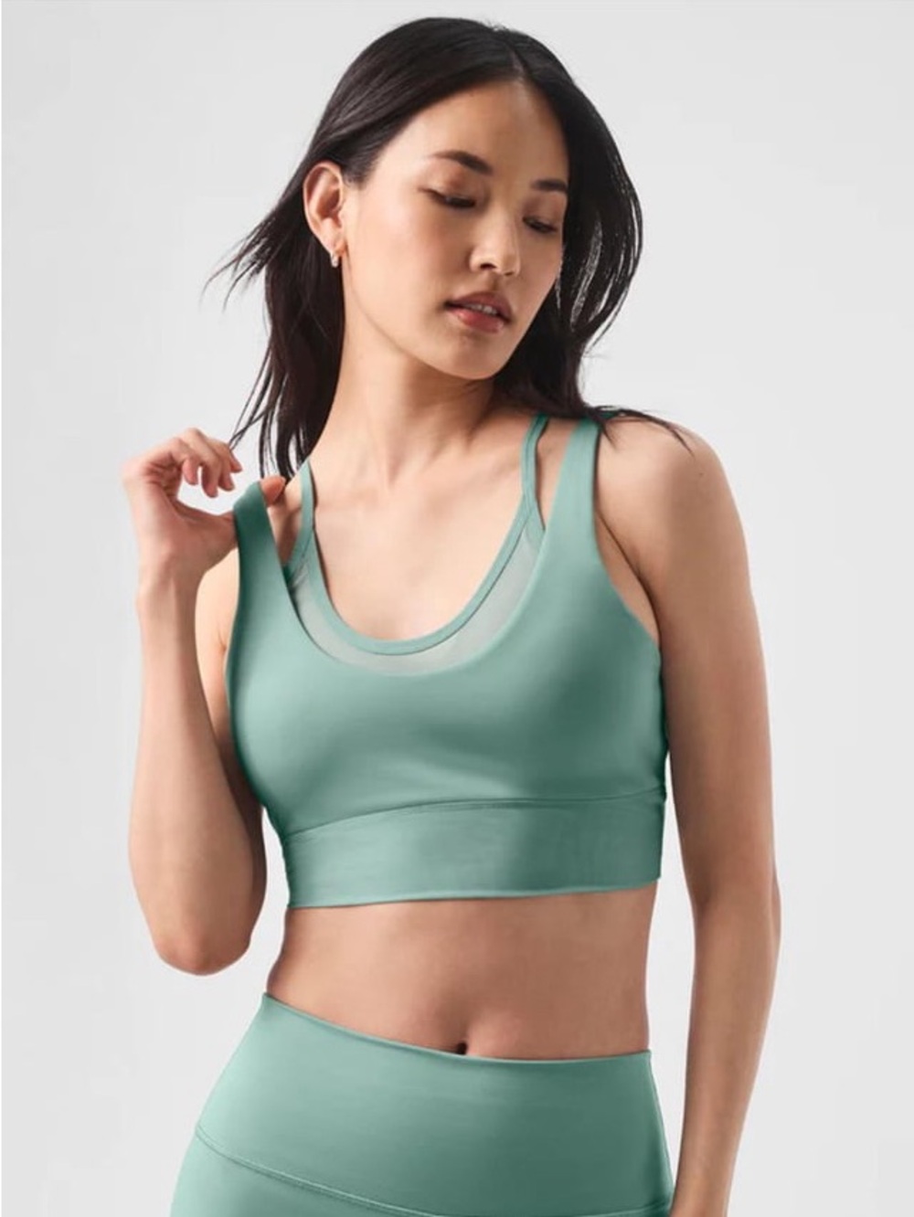 ALO (SET) | S | Airlift Double Trouble bra/ High Waist Alo Yoga Moto Leggings